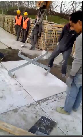 大理石夹具使用中