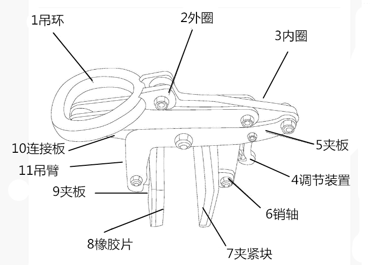 用于装卸砖材起吊夹具实际案例分析--168飞艇开奖官网开奖记录查询结果--石材夹具|小型搅拌机|液压堆高车|手动叉车
